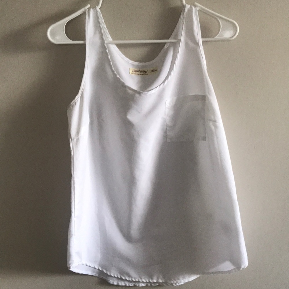 White tank top